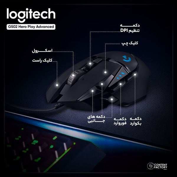 Mouse Gaming Logitech G502 Hero