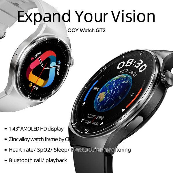 ساعت هوشمند کیو سی وای مدل GT2