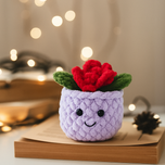 گلدان بافتنی گلدانه