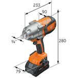 آچار ضربه ای فاین مدل ASCD 18-1000 W34 AS Set 8 Ah ProCORE