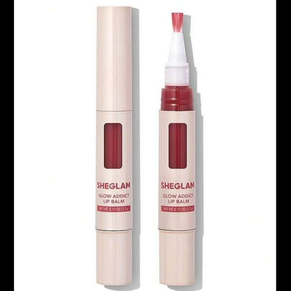 بالم لب براق براش دار مدل گلو ادیکت شیگلم Sheglam Glow Addict Lip Balm