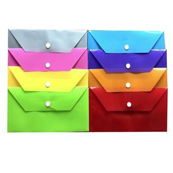 پوشه دکمه دار پلاستیکی سایز ملخی