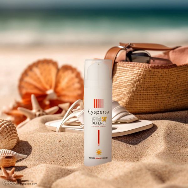 کرم ضدآفتاب بیرنگ سیسپرسا SPF50 مدل ضدلک مناسب برای انواع پوست، حجم 50 میلیلیتر