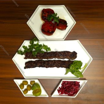 کباب خوری طرح مدرن مجموعه 4 تکه درجه 2