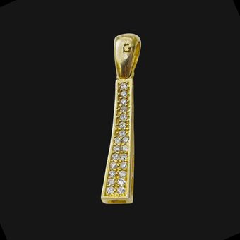 آویز گردنبند نقره زنانه مدل کراواتی کد 001