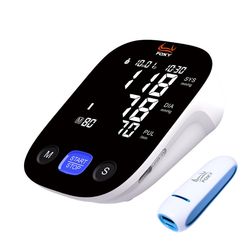 فشارسنج بازویی دیجیتال فوکسی مدل BLACK با حافظه بالای 99 رکورد، قابلیت اعلان صوتی، تشخیص آریتمی، نمایش میانگین نتایج و همراه پاو