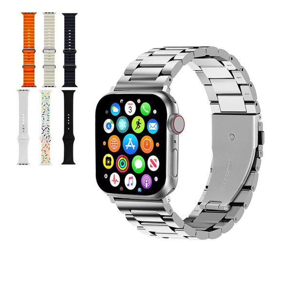 ساعت هوشمند ورنا مدل T45 Pro max With 7 Bands، مناسب برای ورزش، روزمره، رسمی، دارای قابلیتهای صفحه نمایش رنگی و لمسی، کنترل موس