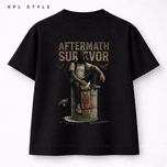 تیشرت باکسی 100٪ پنبه طرح اسکیت بورد | کد 1373