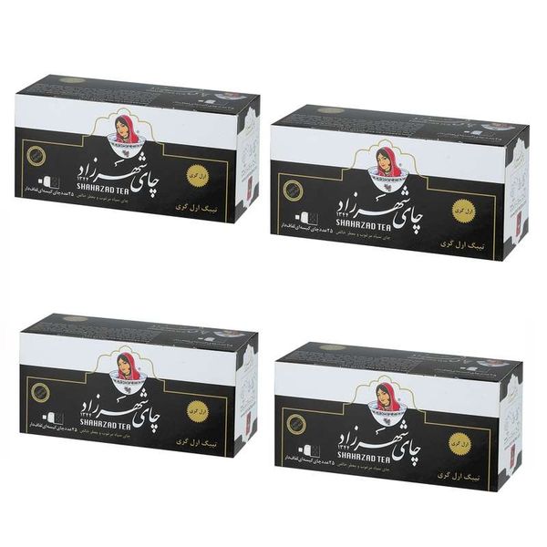 چای تی بگ عطری 25عددی شهرزاد -پک 6عددی
