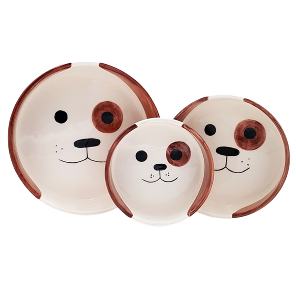 ظرف سرامیکی طرح سگ پرس پت / Ceramic water & food bowl code: CL