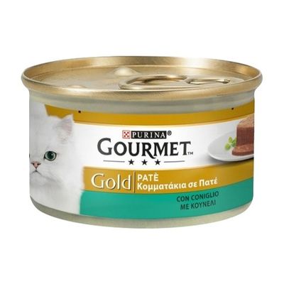 کنسرو گربه گورمت گلد با طعم گوشت خرگوش Gourmet gold with rabbit