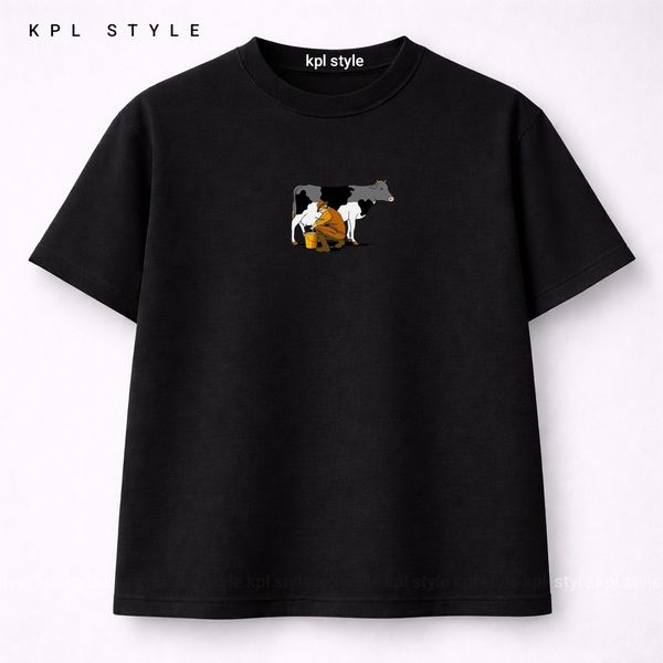 تیشرت باکسی نخ پنبه گرم دار | کد 1345