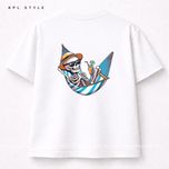 تیشرت پینترستی Skeleton | قواره باکسی %100 پنبه کد 1302