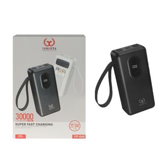 پاوربانک فست Yoshita 30000mAh مدل YP-040 22.5W - مشکی - MMS...