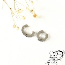 گوشواره حلقه فیک استیل کد 8721