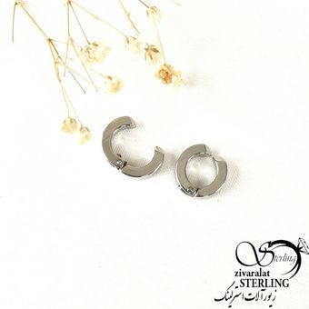 گوشواره حلقه فیک استیل کد 8721
