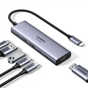 هاب 6 پورت USB-C یوگرین مدل CM511-35999 با سرعت 10Gbps