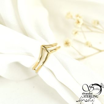 انگشتر طلاروس طرح هفتی طرح طلا کد 8859