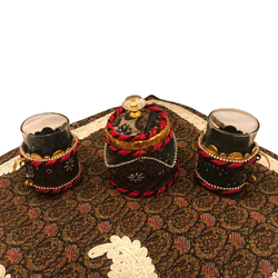 فنجان لوکس روکش فرش وقندان باروکش فرش دکوری