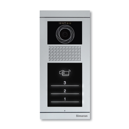 پنل آیفون لمسی تصویری 3 واحدی سیماران