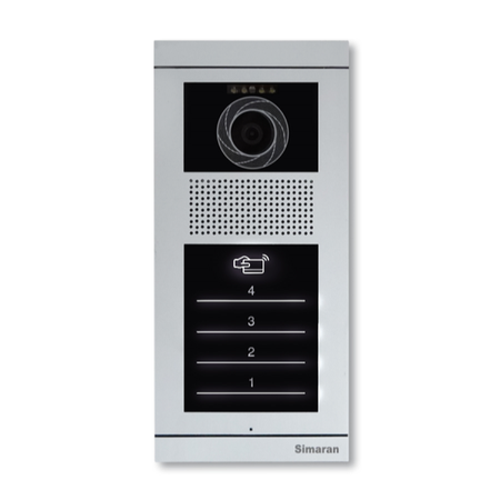 پنل آیفون لمسی تصویری 4 واحدی سیماران