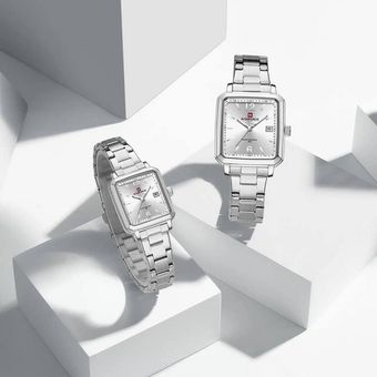 ست ساعت مچی عقربه ای زنانه و مردانه نیوی فورس مدل NF9252SWS