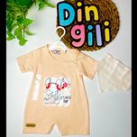 رامپر + دستمال گردن طرح خرگوش