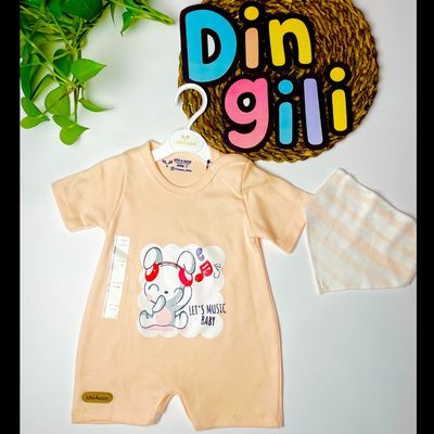 رامپر + دستمال گردن طرح خرگوش