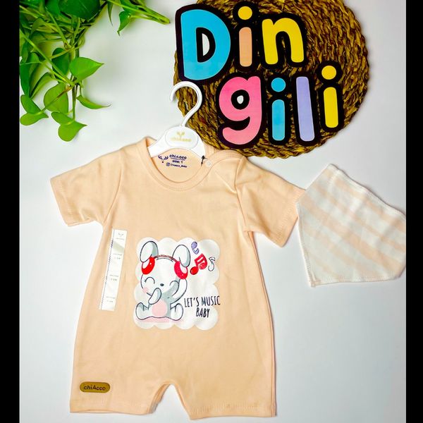 رامپر + دستمال گردن طرح خرگوش