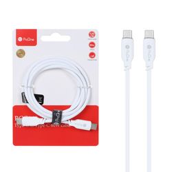 کابل شارژ فست ProOne Type-C To Type-C مدل PCC141 60W - سفید