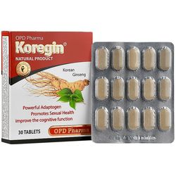 قرص جینسینگ کورجین او پی دی فارما بسته 30 عددی کیفیت اصلی
