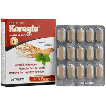 قرص جینسینگ کورجین او پی دی فارما بسته 30 عددی کیفیت اصلی