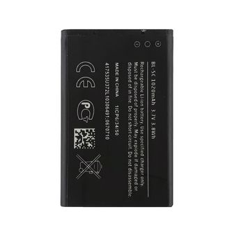 باتری موبایل نوکیا نوع BL-5C مدل TBNK-5 با ظرفیت 1020 میلی آمپر ساعت
