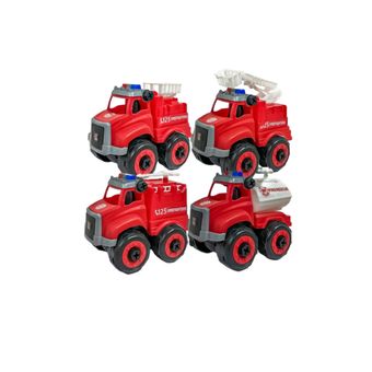 ماشین بازی مدل آتش نشانی ST 4 کد M5589 بسته 4 عددی