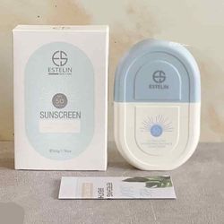 ضدآفتاب استلین 50 میل آبی ultra-light hydrating invisible estelin sunscreen