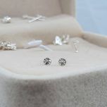 گوشواره نقره زنانه مدل مینیمال مجموعه سه عددی