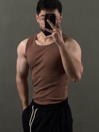 تنگ تاپ نیوان قهوه ای روشن