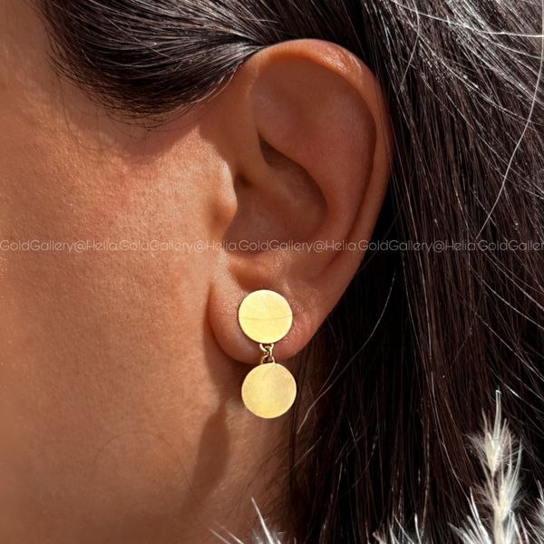 گوشواره لیزری دو دایره