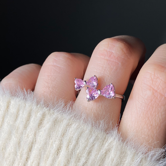 پاپیون دوتایی صورتی