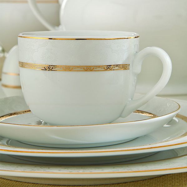 سرویس غذاخوری 102 پارچه 12 نفر چینی زرین ایران مدل Hadiye سری ایتالیا اف درجه یک