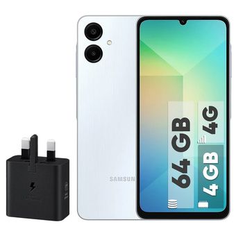 گوشی موبایل سامسونگ مدلGalaxy A06 دو سیم کارت ظرفیت 64 گیگابایت و رم 4 گیگابایت-به همراه شارژر با گارانتی شرکتی