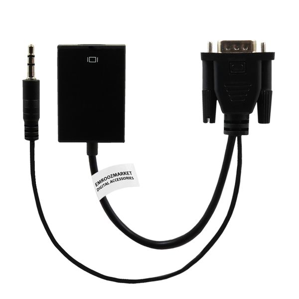 مبدل VGA به HDMI مدل EM20G03 به همراه کابل صدا
