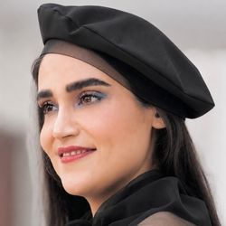 کلاه بره فرانسوی زنانه چهار فصل با رویه توری
