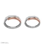 ست حلقه طلا 18 عیار زنانه و مردانه مایا ماهک مدل MR1354