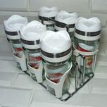 ست جا ادویه 6 پارچه کاپریس مدل فلورا کد 03