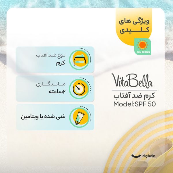 کرم ضدآفتاب بیرنگ ویتابلا