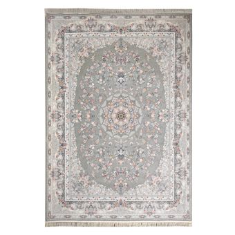 فرش مشهد 1200 شانه تراکم3600 کد 802100 زمینه طوسی ارسال رایگان درب منزل + تضمین اصالت