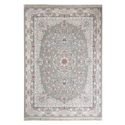 فرش مشهد 1200 شانه تراکم3600 کد 802100 زمینه طوسی ارسال رایگان درب منزل + تضمین اصالت