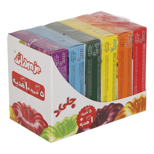 پودر ژله دراژه  میکس - 100 گرم بسته 12 عددی