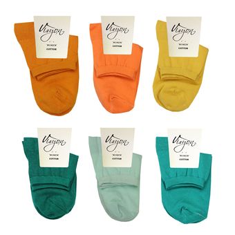 جوراب زنانه مدل ترک ویزیون کد VFS202.6Z6 بسته 6 عددی